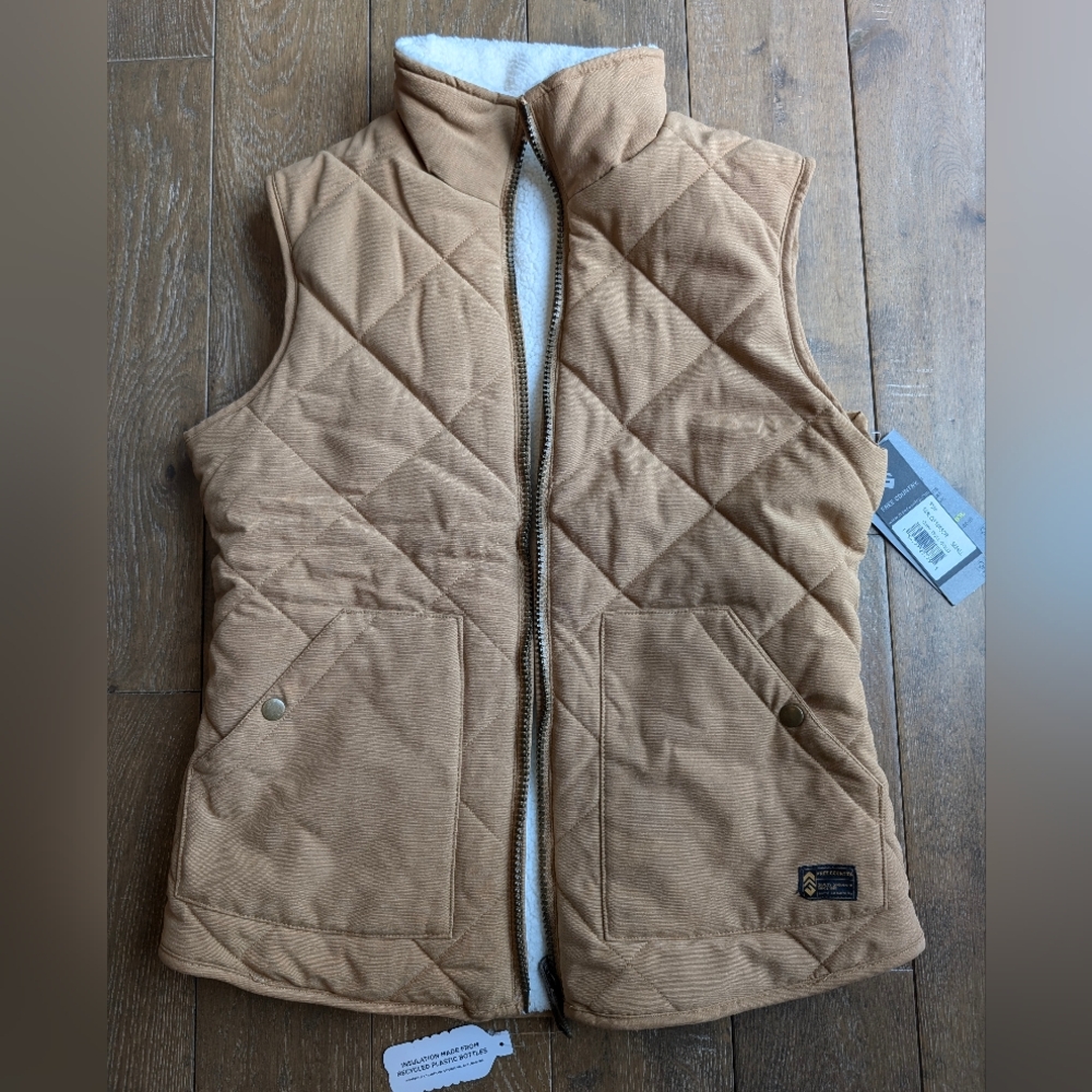 Free Country Reversible Vest with Faux Fur